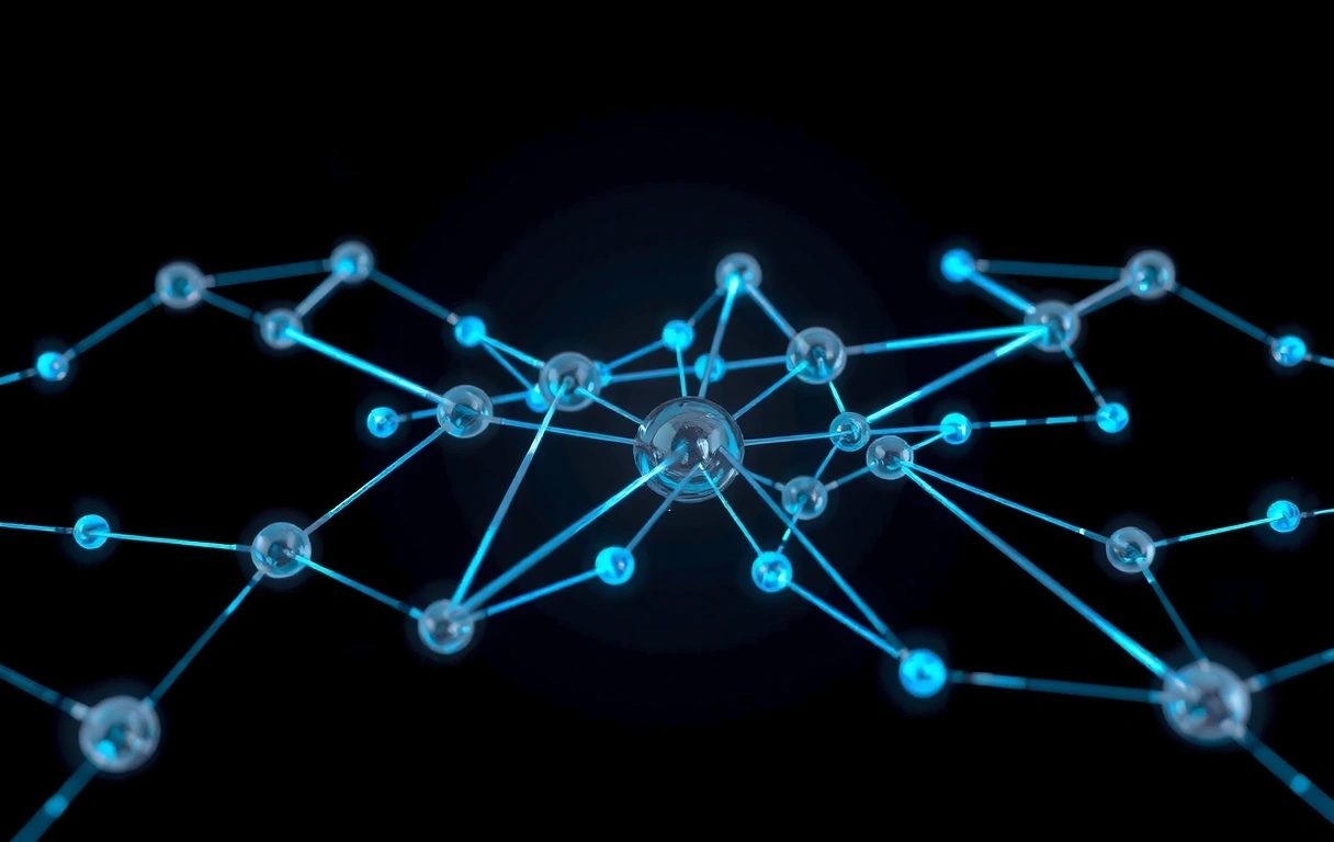 Abstract data network visualization